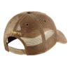 Gorra de camionero de lona con parte trasera de malla y logotipo