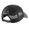 Gorra de camionero de lona con parte trasera de malla y logotipo