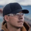 Gorra de camionero de lona con parte trasera de malla y logotipo