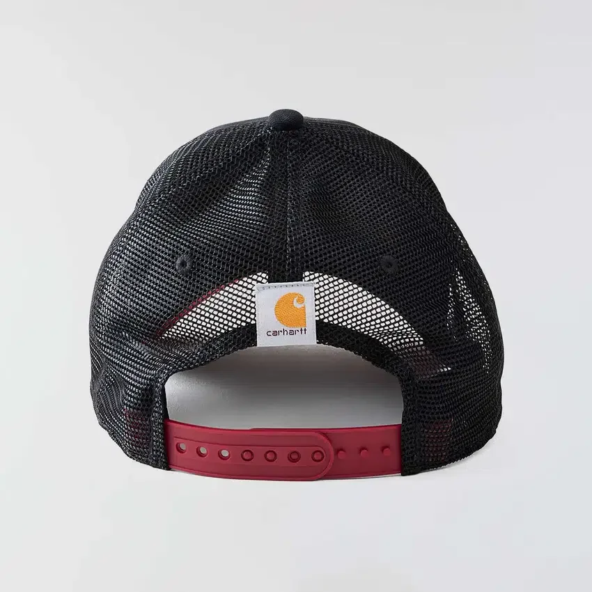 Gorra de camionero de lona con parte trasera de malla y logotipo