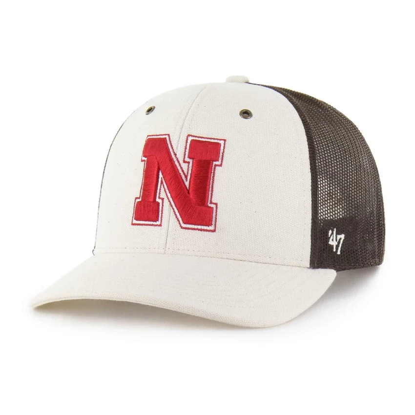 Gorra de camionero sin teñir «'47» de los Nebraska Cornhuskers