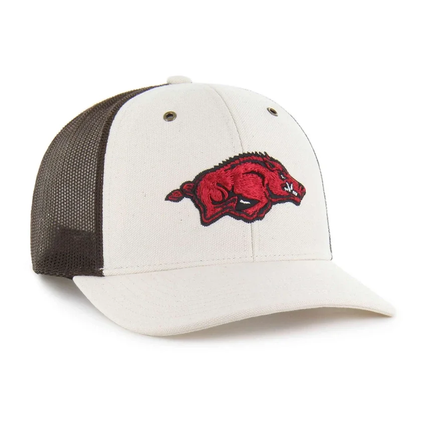 Gorra «Trucker» sin teñir de los Arkansas Razorbacks '47