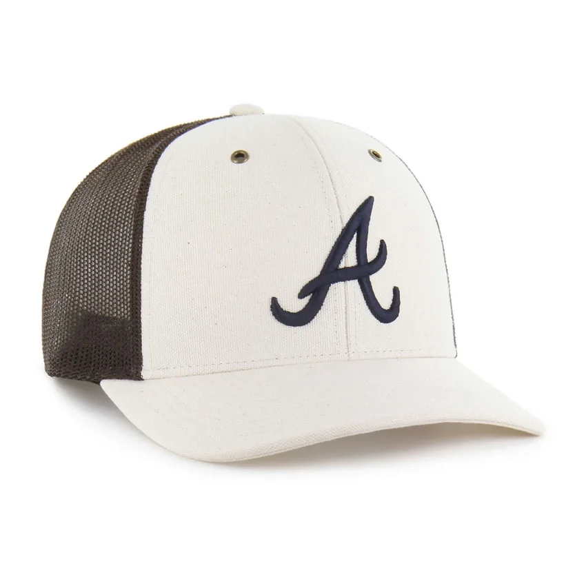 Gorra «Trucker» sin teñir de los Atlanta Braves, modelo '47