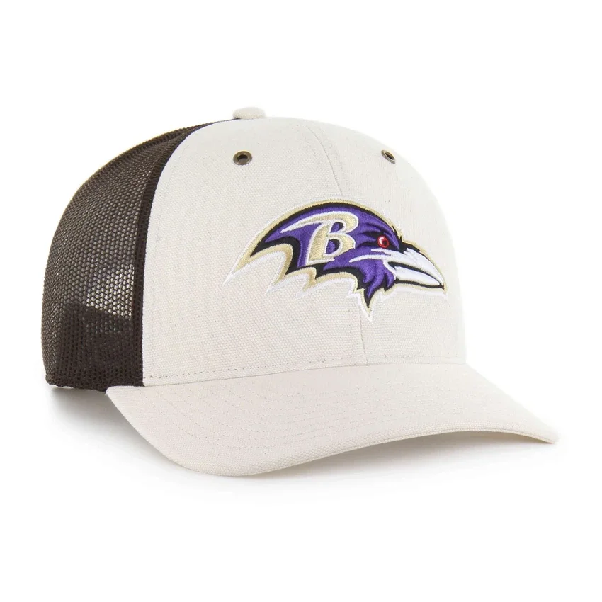 Gorra «Trucker» sin teñir de los Baltimore Ravens '47, corte holgado
