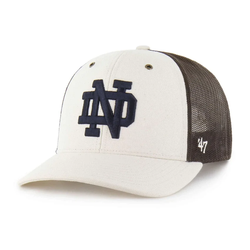 Gorra trucker sin teñir de los Fighting Irish de Notre Dame del 47