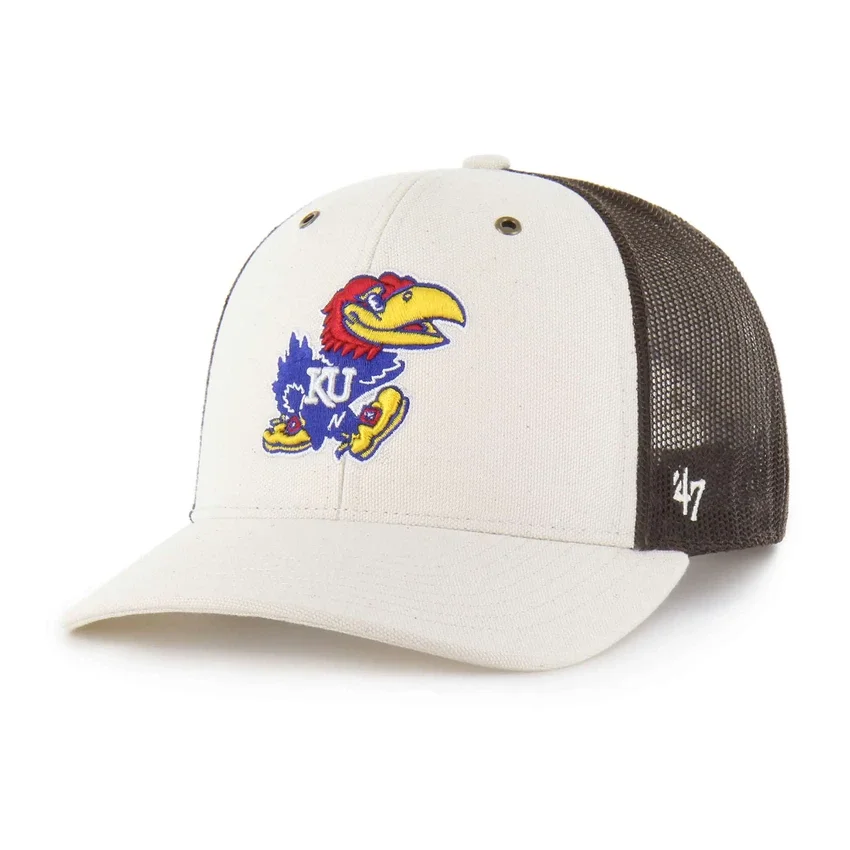Gorra trucker sin teñir de los Jayhawks de Kansas '47
