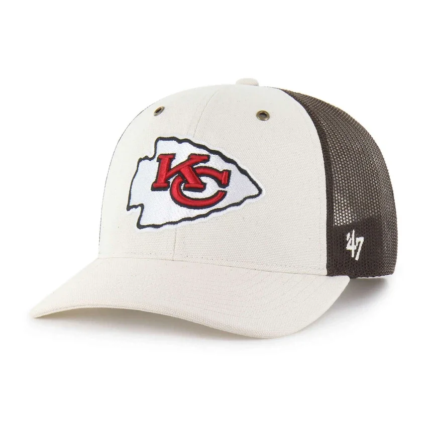 Gorra Trucker sin teñir de los Kansas City Chiefs '47, corte holgado