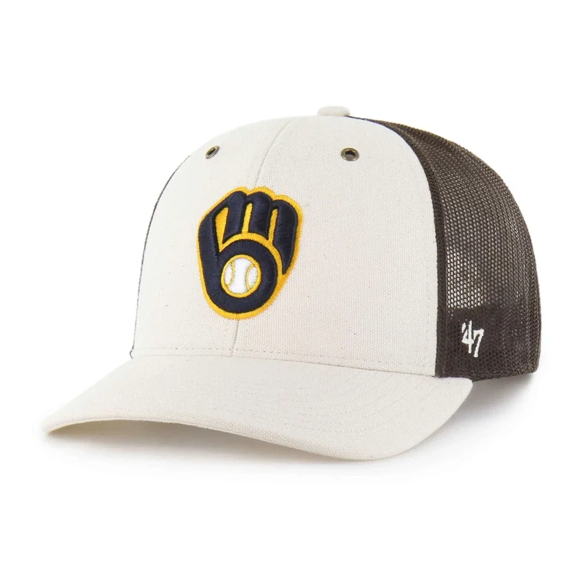 Gorra «Trucker» sin teñir de los Milwaukee Brewers de 1947