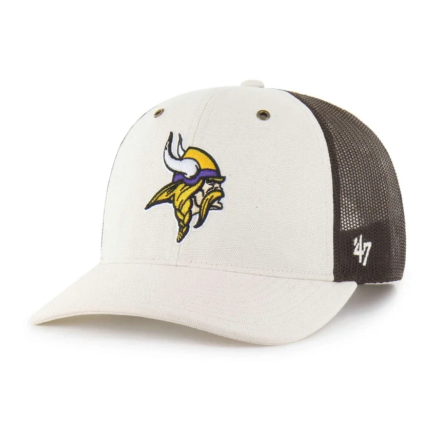 Gorra Trucker sin teñir de los Minnesota Vikings '47, corte holgado