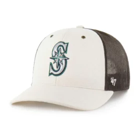 Gorra Trucker sin teñir de los Seattle Mariners '47
