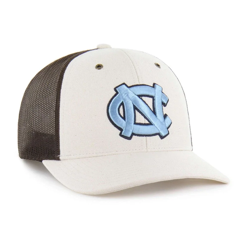 Gorra trucker sin teñir de los Tar Heels de Carolina del Norte, modelo '47