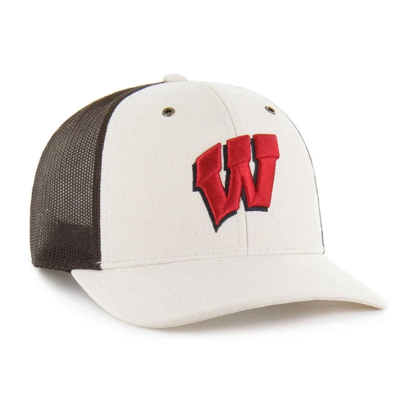 Gorra «Trucker» sin teñir de los Wisconsin Badgers '47