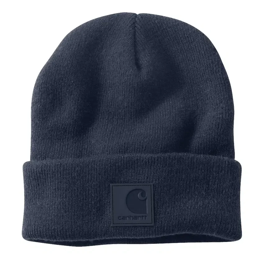 Gorro con parche a juego