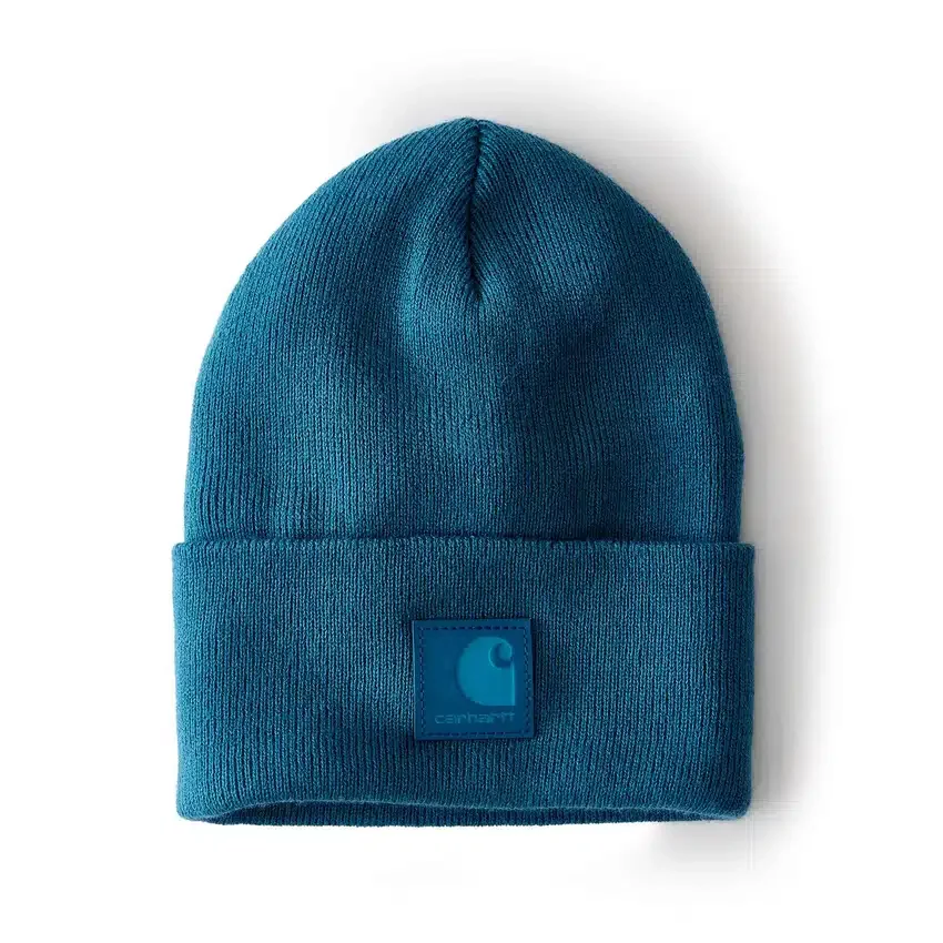 Gorro con parche a juego
