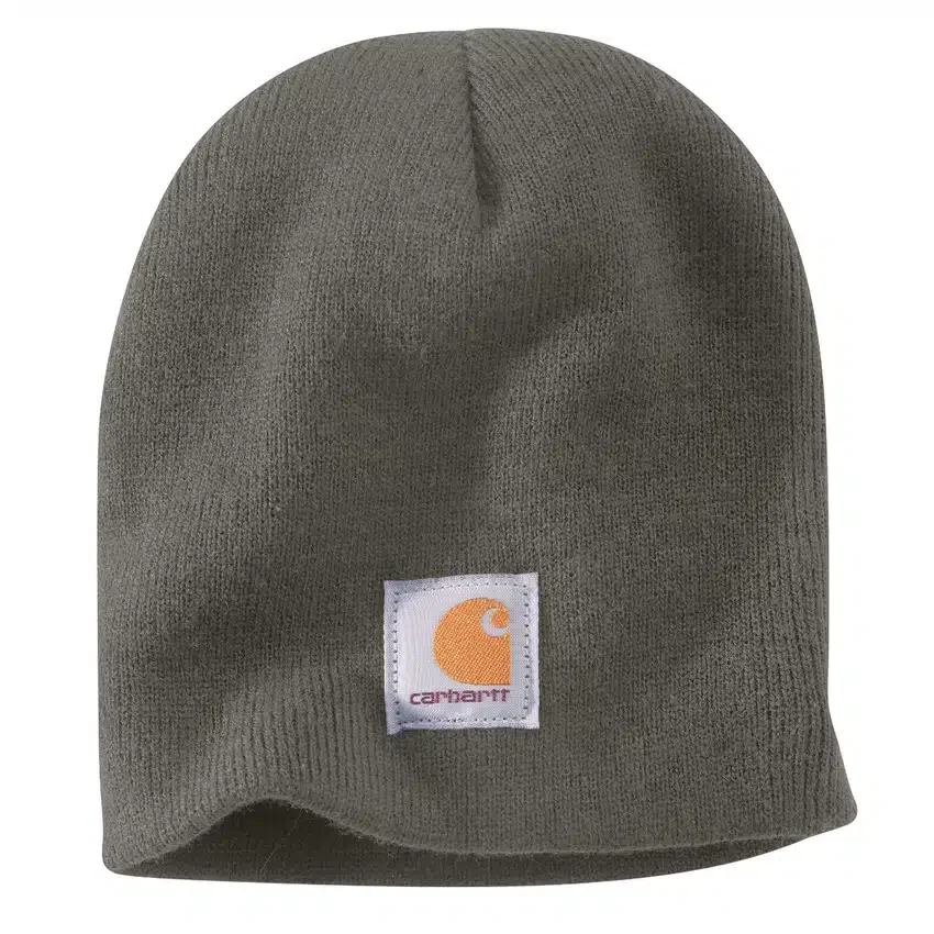 Gorro de punto con parche con el logotipo