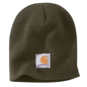 Gorro de punto con parche con el logotipo