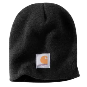 Gorro de punto con parche con el logotipo
