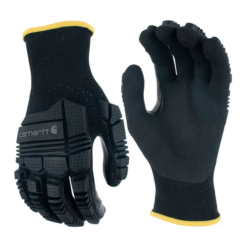 Guante de nitrilo con protección para los nudillos