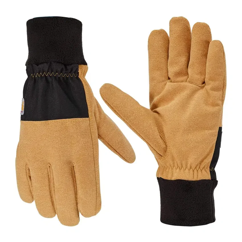 Guantes con puño de forro polar térmico