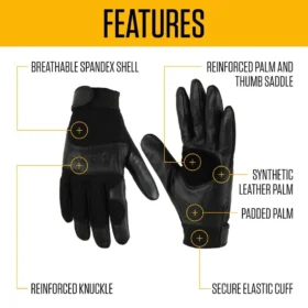 Guantes con puño reforzado y seguro que ofrecen gran destreza