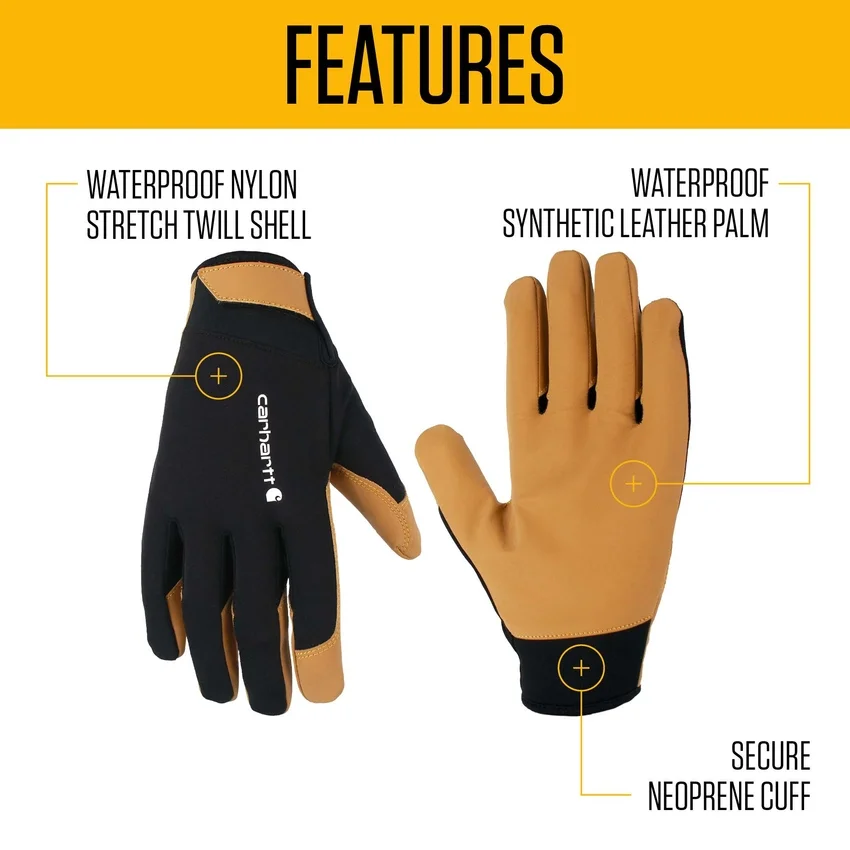 Guantes de alta destreza con tratamiento repelente al agua duradero