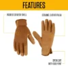 Guantes de cuero para mujer de alta destreza