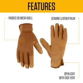 Guantes de cuero para mujer de alta destreza