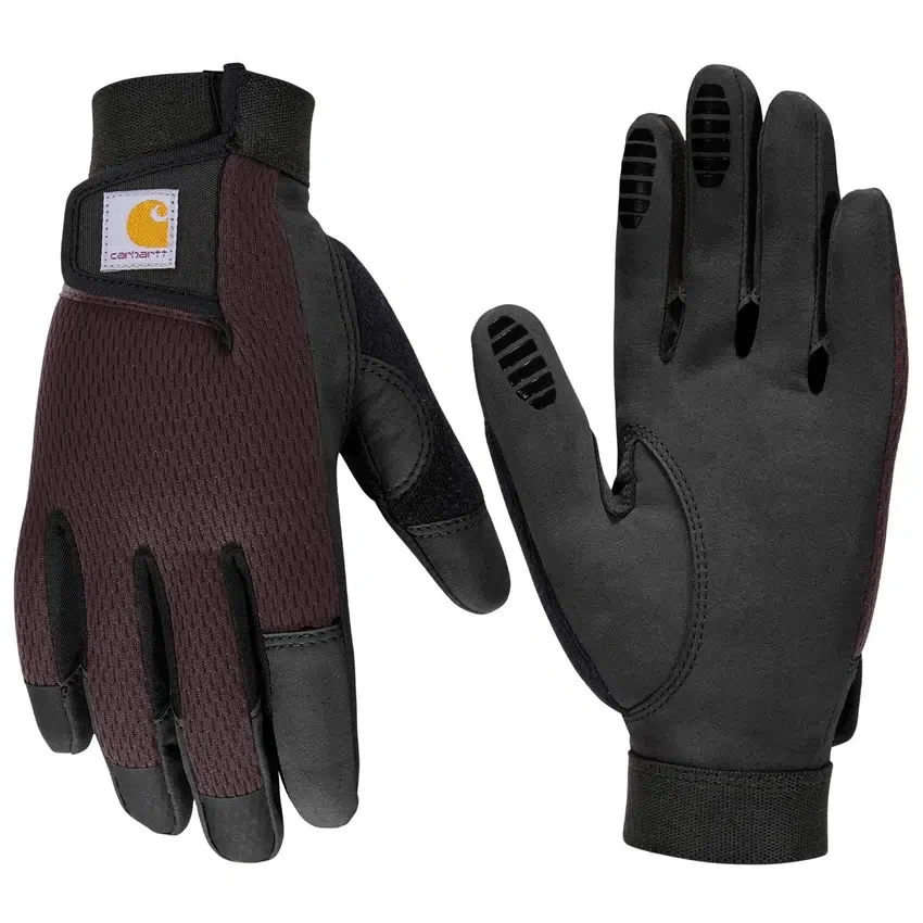 Guantes de cuero sintético para mujer, de alta destreza, sensibles al tacto y con puño seguro