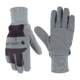 Guantes de mujer con puño de punto de ante sintético