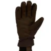 Guantes para mujer con aislamiento de lona y piel sintética, con puño de punto