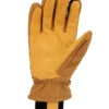 Guantes para mujer con aislamiento de lona y piel sintética, con puño de punto