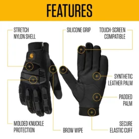Guantes protectores para nudillos de alta destreza