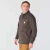 Jersey de forro polar con cremallera de un cuarto y corte holgado para hombre