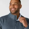 Jersey de forro polar con cremallera de un cuarto y corte holgado para hombre