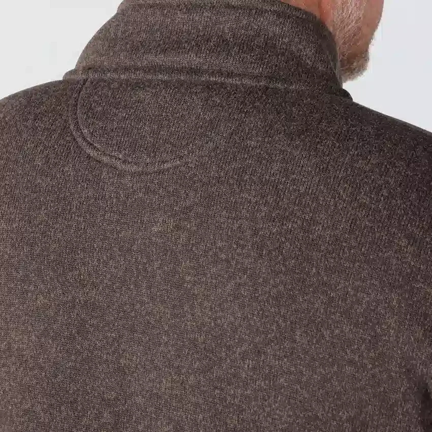 Jersey de forro polar con cremallera de un cuarto y corte holgado para hombre