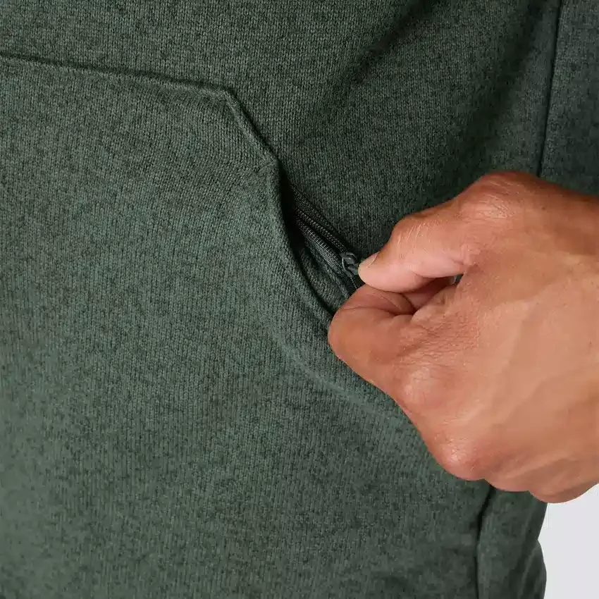 Jersey de forro polar con cremallera de un cuarto y corte holgado para hombre