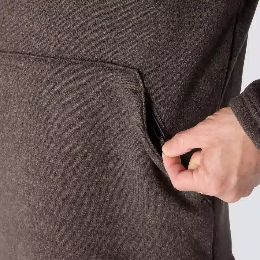 Jersey de forro polar con cremallera de un cuarto y corte holgado para hombre