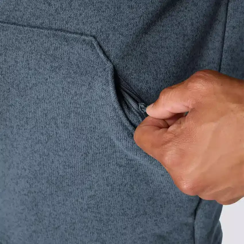 Jersey de forro polar con cremallera de un cuarto y corte holgado para hombre