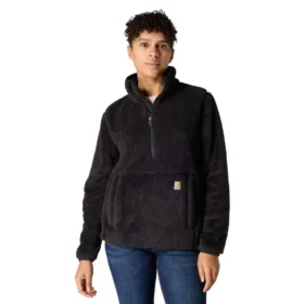 Jersey de forro polar de corte holgado para mujer