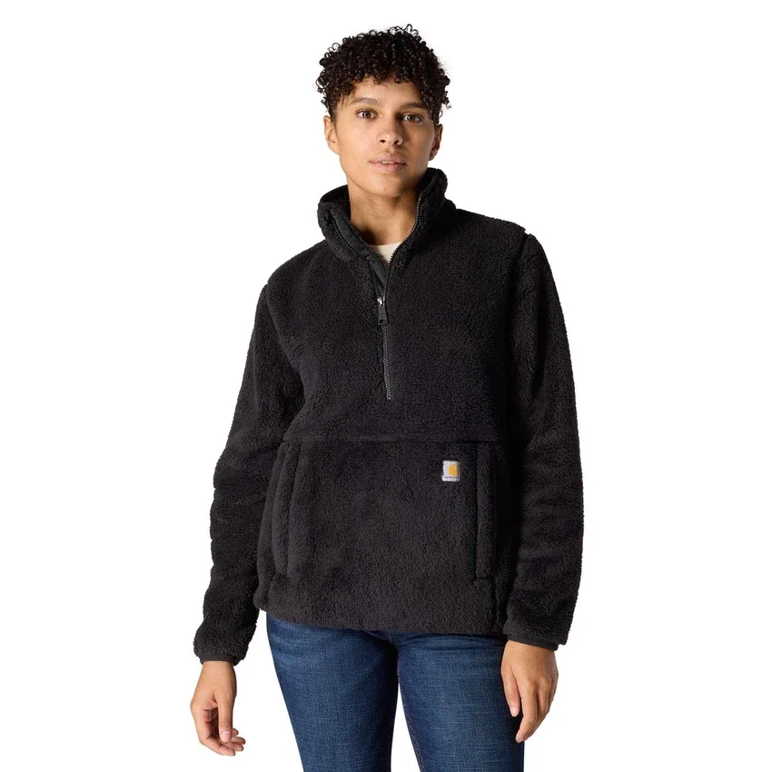 Jersey de forro polar de corte holgado para mujer