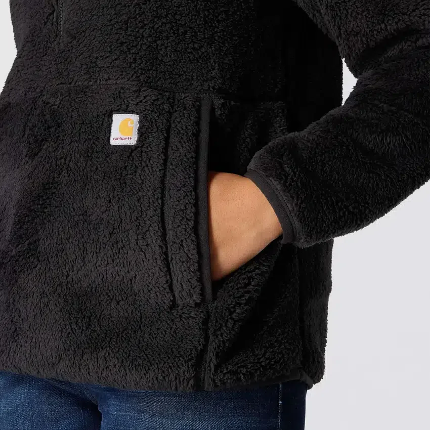 Jersey de forro polar de corte holgado para mujer