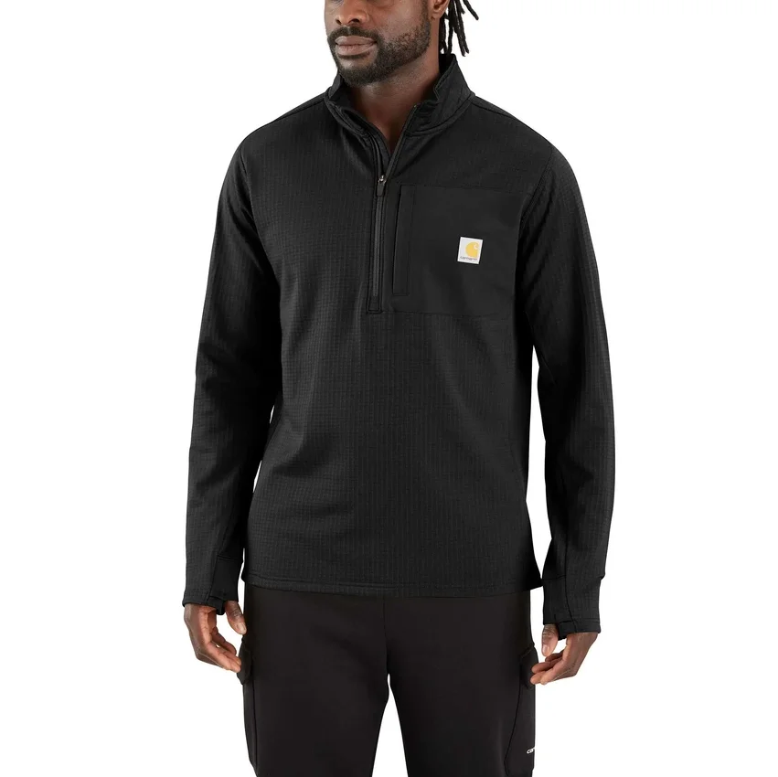 Jersey de media cremallera para hombre Force, con forro polar y tecnología de absorción de la humedad