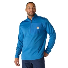 Jersey de media cremallera para hombre Force, con forro polar y tecnología de absorción de la humedad