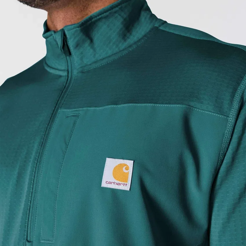 Jersey de media cremallera para hombre Force, con forro polar y tecnología de absorción de la humedad