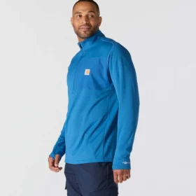 Jersey de media cremallera para hombre Force, con forro polar y tecnología de absorción de la humedad