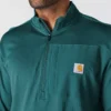 Jersey de media cremallera para hombre Force, con forro polar y tecnología de absorción de la humedad