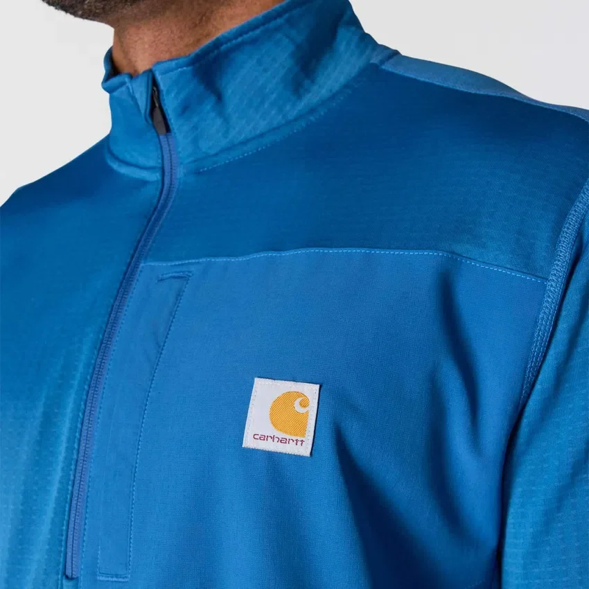 Jersey de media cremallera para hombre Force, con forro polar y tecnología de absorción de la humedad