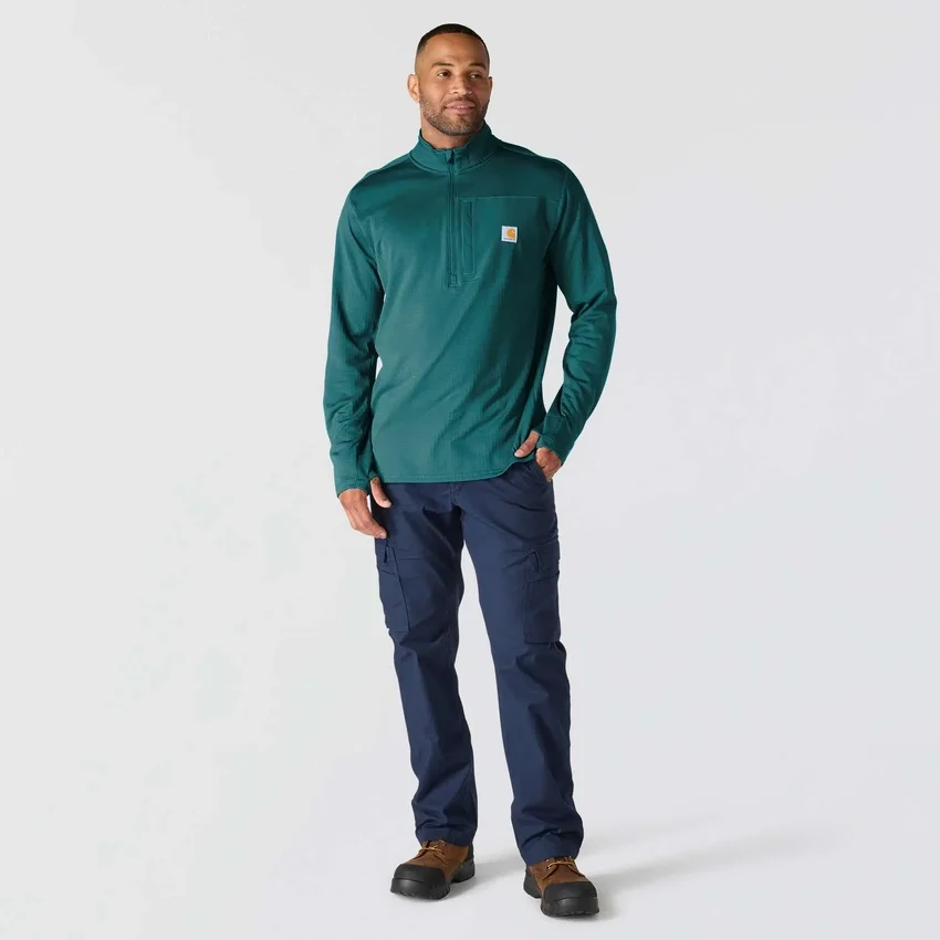 Jersey de media cremallera para hombre Force, con forro polar y tecnología de absorción de la humedad