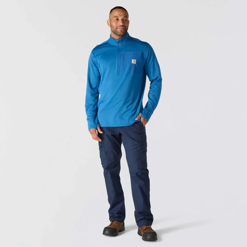 Jersey de media cremallera para hombre Force, con forro polar y tecnología de absorción de la humedad