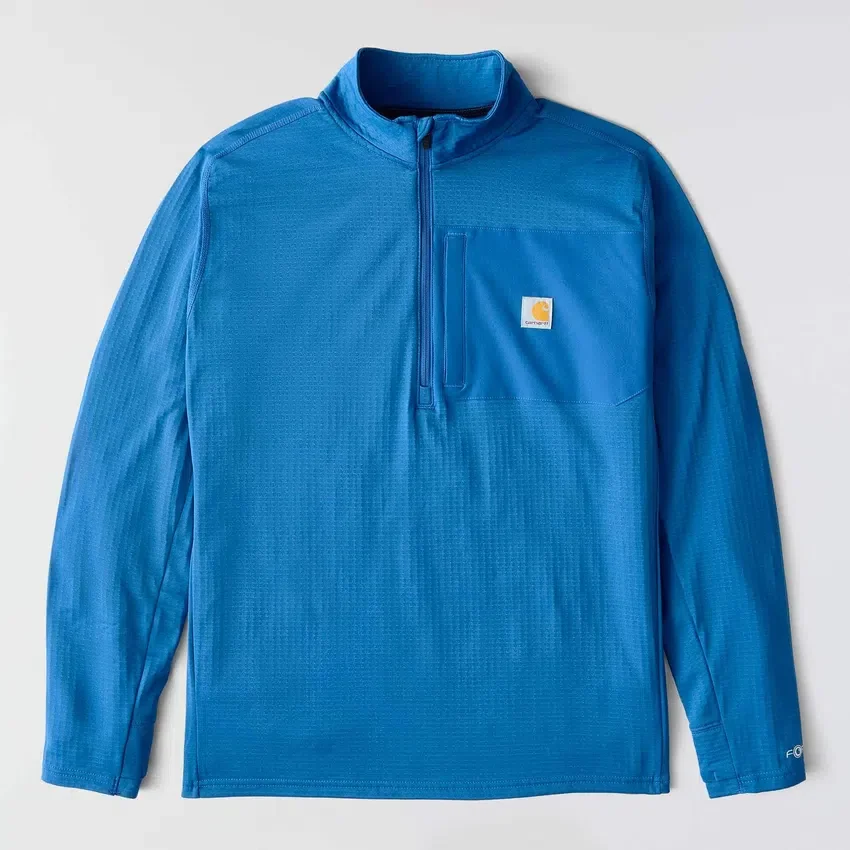 Jersey de media cremallera para hombre Force, con forro polar y tecnología de absorción de la humedad